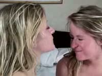 Two lovely twins got smashed in the bed